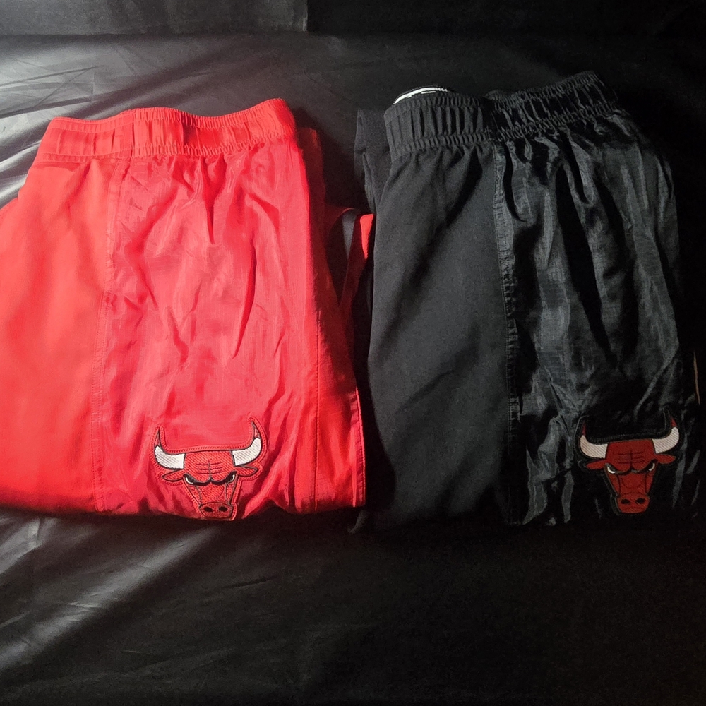 ADIDAS AUTHENTIC NBA CHICAGO BULLS WARM UP BREAKAWAY PANTS SIZE MEN'S XXL BUNDLE